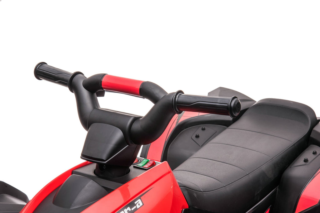 DAKOTT 12V Kids Ride-On Electric ATV, 4-Wheeler Quad Car Toy w/Audio, 3.7mph Max Speed, Treaded Tires, LED Headlights, Radio
