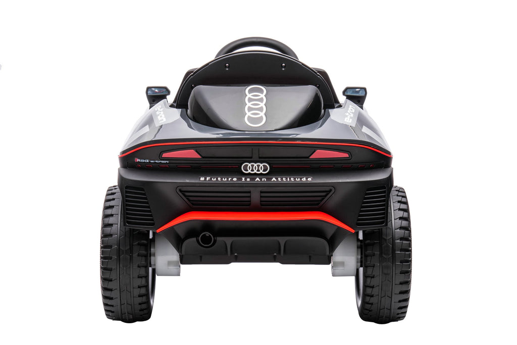 DAKOTT Audi RS Q e-Tron Ride on Electric Cars for Kids. w/Parent Remote Control, Horn, Radio, USB Port, AUX, Spring Suspension, Opening Door, LED Light.
