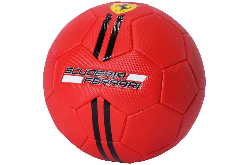 Dakott Ferrari Limited Edition Size 5 Carbon Fiber Professional Soccer Ball  for Indoor Training and Practice Games or Outdoor Backyard Play, Red