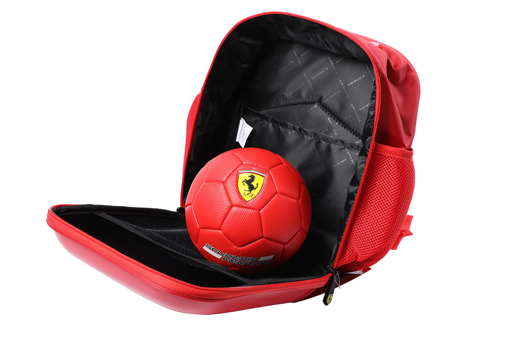 Ferrari Boys 12 inches EVA Backpack & No. 2 Soccer Set