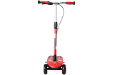 Ferrari 3-12 Years Old Frog Scissors Double Foot Four Wheel Kids Scooter Hand Brake Flushing LED Light Wheels T-Height Height Adjustable Scooter.
